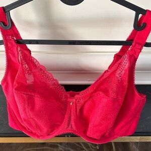 Elomi Vibrant Red Lace Bra